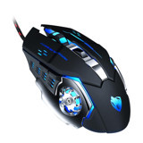 Gatuida V6 RGB Kablolu Siyah Optik Gaming Mouse