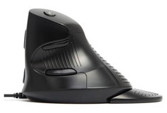 Delux Sessiz Ergonomik Dikey Makrolu Kablolu Siyah Optik Mouse