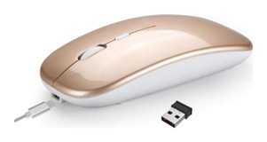 Hxsj M90 Sessiz Kablosuz Altın Optik Mouse