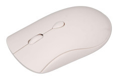 Lazmin112 Sessiz Ergonomik Kablosuz Beyaz Optik Mouse