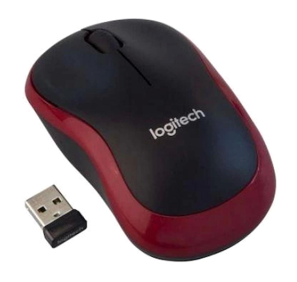 Logitech M185 910-002237 Kablosuz Kırmızı Optik Mouse