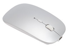 Bewinner Sessiz Ergonomik Kablosuz Gümüş Optik Mouse