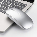 Mistaha Sessiz Kablosuz Gri Optik Mouse