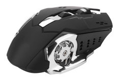 Sxhlseller X8 RGB Sessiz Makrolu Kablosuz Siyah Optik Gaming Mouse