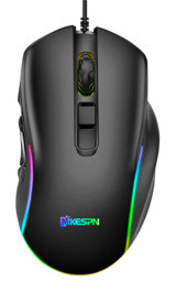 Mistaha Programlanabilir RGB Makrolu Kablolu Siyah Optik Gaming Mouse