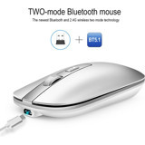 Jingyi Sessiz Kablosuz Gümüş Optik Mouse