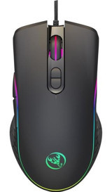 Hxsj A867 RGB Makrolu Kablolu Siyah Optik Gaming Mouse