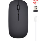Jingyi Sessiz Ergonomik Kablosuz Siyah Optik Mouse
