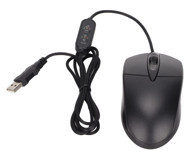 Generic Sessiz Ergonomik Kablolu Siyah Optik Mouse