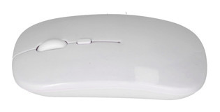 Broleo Sessiz Kablosuz Beyaz Optik Mouse