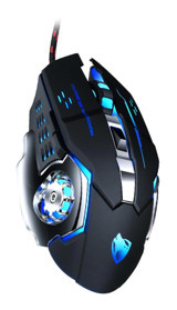 Gadpiparty V6 RGB Kablolu Siyah-Mavi Optik Gaming Mouse
