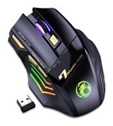 Auklopvzz RGB Makrolu Kablosuz Siyah Optik Gaming Mouse