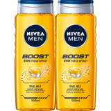 Nivea Men Boost Kafein Duş Jeli 2x500 ml