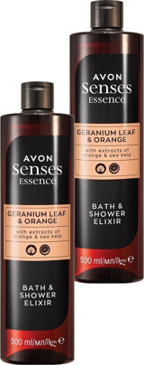 Avon Senses Essence Portakal-Sardunya Yaprağı Duş Jeli 2x500 ml