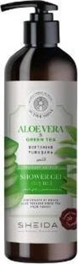 Sheida Yumuşatıcı Aloe Vera-Yeşil Çay Duş Jeli 500 ml