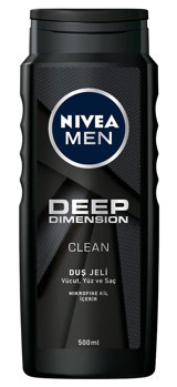 Nivea Men Deep Dimension Clean Duş Jeli 500 ml