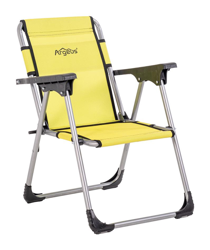 Argeus Rock Junior Katlanır Kolçaklı Sarı Çocuk Tekli Kamp Sandalyesi