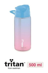 Gıpta Cool-J Marine Pipetli Çok Renkli Tritan Spor Yetişkin Matara 500 ml