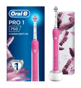 Oral-b Pro 750 Işıklı Kapaklı Orta Şarjlı Yetişkin Diş Fırçası Pembe