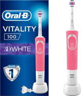 Oral-b Vitality 100 3D Işıklı Sert Şarjlı Yetişkin Diş Fırçası Pembe