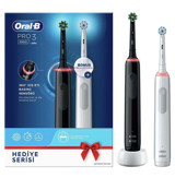 Oral-b Pro3 3900 Işıklı Sert Şarjlı Yetişkin Diş Fırçası Beyaz-Siyah