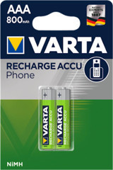 Varta 800 mAh Ni-Mh AAA Şarjlı Pil 2'li