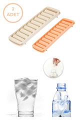 Sunplast Plastik Kapaklı Çok Renkli Çubuk Buz Kalıbı