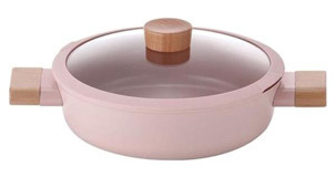 Primanova Fika Blossom Cam Kapaklı Döküm 20 cm Basık Tencere