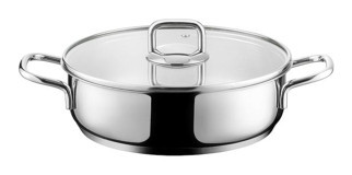 Emsan Gourmet Cam Kapaklı Çelik 24 cm Karnıyarık Tencere