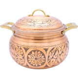 Copperdone El İşlemeli Bakır 22 cm Derin Tencere