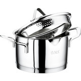 Oms Collection 2039 Paslanmaz Çelik 18 cm Derin Tencere