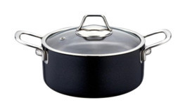 Evimsaray Zest Gusto Cam Kapaklı Granit 24 cm Derin Tencere