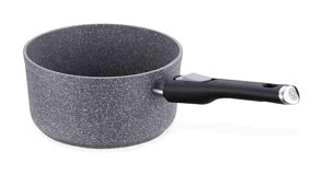 Korkmaz Palma Pratik A3920 Cam Kapaklı Granit 20 cm Derin Tencere