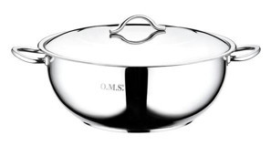 Oms Collection Paslanmaz Çelik 30 cm Derin Tencere
