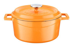 Lava Spring Döküm 24 cm Derin Tencere Turuncu