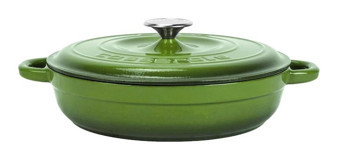 Lava New Heritage Döküm 28 cm Basık Tencere Yeşil