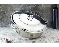 Arian Gastro Paslanmaz Çelik 24 cm Basık Tencere