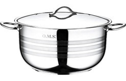 Oms Collection Paslanmaz Çelik 22 cm Derin Tencere