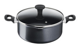 Tefal Familyday Cam Kapaklı Titanyum 24 cm Derin Tencere
