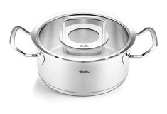 Fissler Original Profi Collection İndüksiyon Cam Kapaklı Çelik 20 cm Basık Tencere