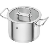 Zwilling Pro Cam Kapaklı Paslanmaz Çelik 20 cm Derin Tencere
