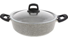 Emsan Durable Cam Kapaklı Granit 26 cm Karnıyarık Tencere