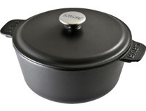 Lava Döküm 26 cm Derin Tencere Siyah