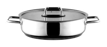 Aryıldız Colombus AR248409 Cam Kapaklı Paslanmaz Çelik 24 cm Basık Tencere
