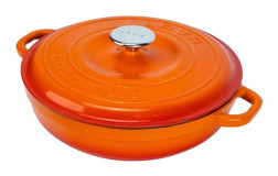 Lava New Heritage Döküm 28 cm Basık Tencere Turuncu