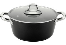 Fms No:22 İndüksiyon Cam Kapaklı Titanyum 22 cm Derin Tencere