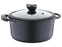 Olika Palladium PD2204 Cam Kapaklı Alüminyum 22 cm Derin Tencere