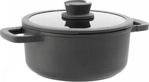 Berghoff Leo Balance 3950302 Cam Kapaklı Döküm 24 cm Derin Tencere