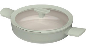 Berghoff Leo Balance Sage Cam Kapaklı Alüminyum 26 cm Basık Tencere Yeşil