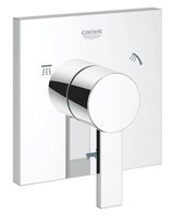 Grohe Allure Krom Kaplama Aç Kapa Ankastre Kare Banyo Bataryası Gümüş
